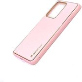 Samsung Galaxy S20 Ultra Roze Back Cover Luxe High Quality Leather Case hoesje