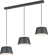 LED Hanglamp - Torna Barnaness - E14 Fitting - 6-lichts - Rond - Mat Zwart - Aluminium