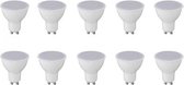 LED Spot 10 Pack - GU10 Fitting - 8W - Natuurlijk Wit 4200K