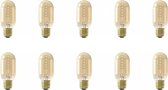 CALEX - LED Lamp 10 Pack - LED Buislamp - Filament - E27 Fitting - Dimbaar - 4W - Warm Wit 2100K - Amber