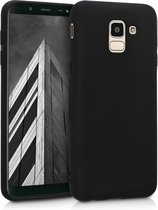 kwmobile telefoonhoesje geschikt voor Samsung Galaxy J6 - Hoesje voor smartphone - Back cover in mat zwart