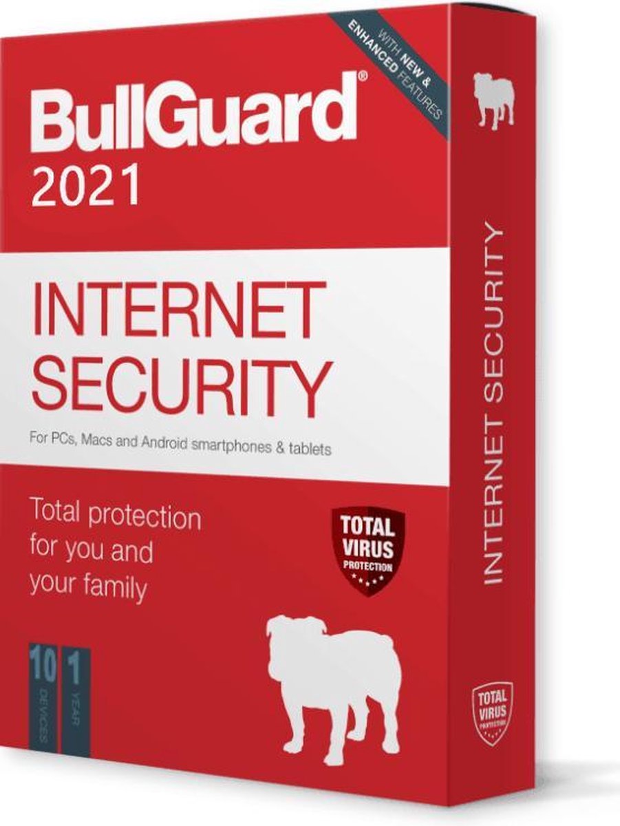 BullGuard Internet Security - 1 Jaar - 10 Gebruikers - 2022 | bol