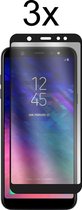 Samsung A6 2018 Screenprotector - Beschermglas Samsung Galaxy A6 2018 screen protector - Full cover - 3 stuks