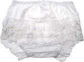 Baby Luierbroekje Broderie Kleur wit maat 6-12 maanden| Broderie de culottes bébé Couleur blanc taille 6-12 mois