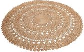 Bibi - Jute Ronde Vloerkleed Tapijt Naturel S