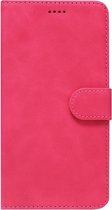 ADEL Kunstleren Book Case Pasjes Portemonnee Hoesje Geschikt voor Samsung Galaxy J7 (2015) - Roze