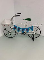 Decoratieve fiets van metaal 75x45cm - één stuk