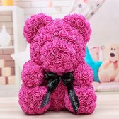 Rose Madder Roze Rozen Teddy Beer XL - met gift box - 40cm - Rose bear - Valentijn cadeautje vrouw - moeder moederdag cadeautje- ik hou van jou - liefdes cadeau - Mama liefde - Lov