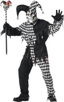 CALIFORNIA COSTUMES - Zwart en wit duister harlekijn kostuum voor mannen - XXL