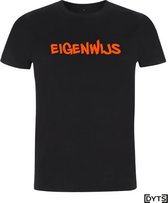 T-shirt | Karaktereigenschappen | Eigenwijs03 - L, fluor orange, Heren