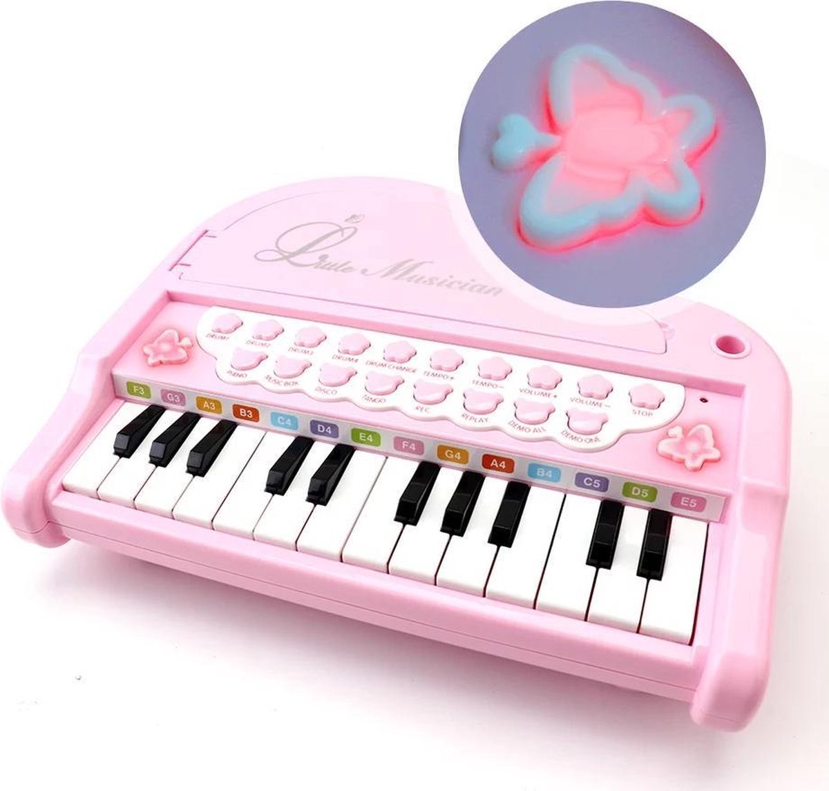 deAO Piano Enfant pour Filles,Jouets De Clavier De Piano Musical Enfant  ,Jouet Piano Électronique avec Tabouret Et Microphone,25 Touches,  22Chansons,Rose : : Jeux et Jouets