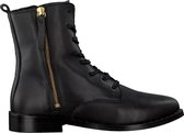 Omoda Pleun 637 Veterboots - Laarzen Met Veters - Dames - Zwart - Maat 39