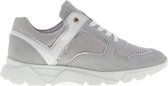 Tango | Kate 11-k grey/silver suede/mesh sneaker - white sole | Maat: 40