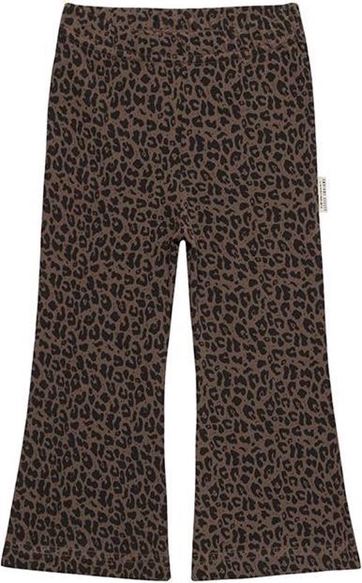 Little Indians Broek Flared Leopard Meisjes Katoen Bruin Mt 56