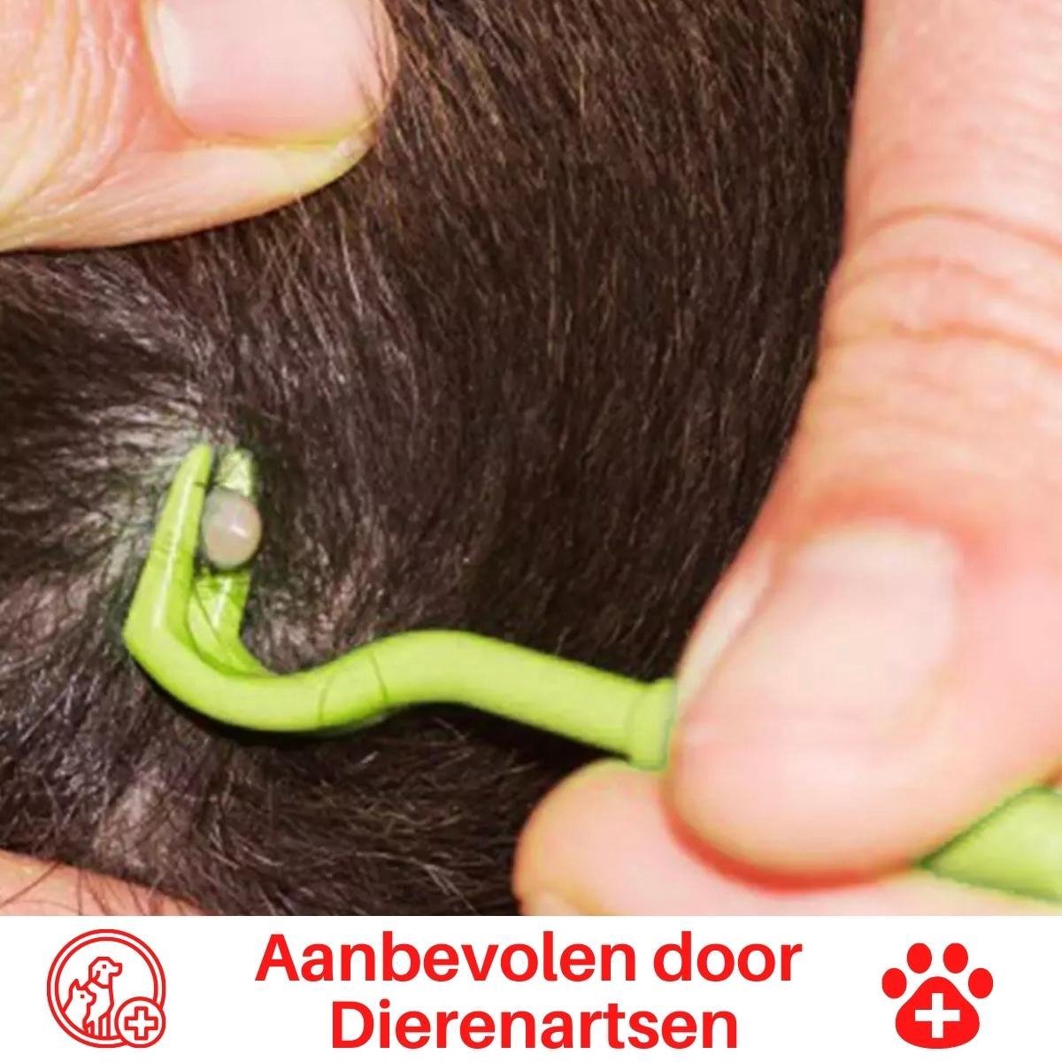 Goedkoopste Plastic tekentang | 2 stuks | zwart | Verwijderd teken makkelijk en snel