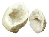 Grote Bergkristal geode / Kwarts geode 1,5 kg