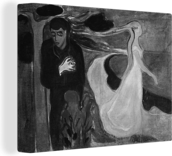 Canvas Schilderij Separation - Edvard Munch - 80x60 cm - Wanddecoratie