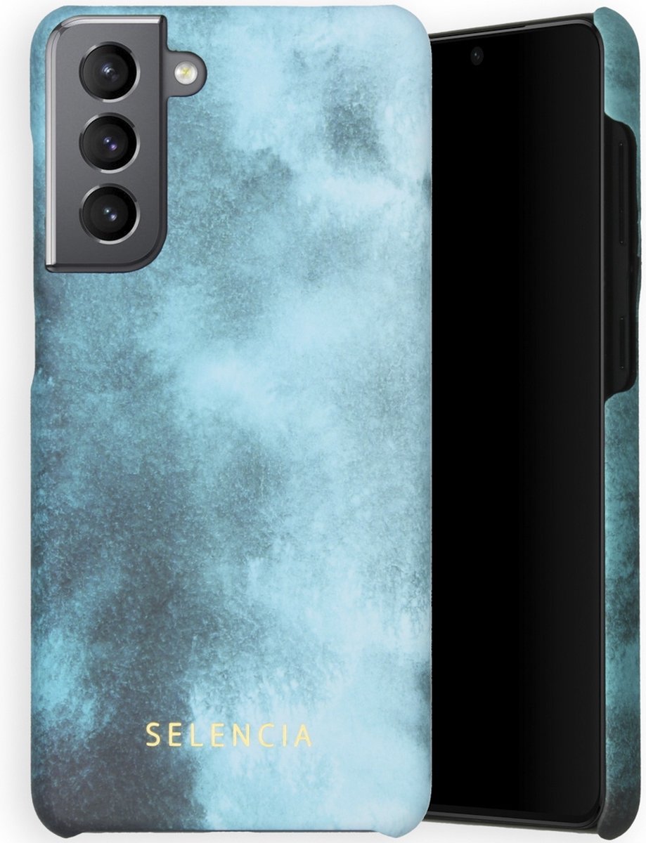Selencia Maya Fashion Backcover Samsung Galaxy S21 hoesje - Air Blue