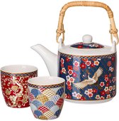 Easy Life Atmosphere 'Okinawa' – Theepot met kopjes - Theeset servies - Thee set cadeau