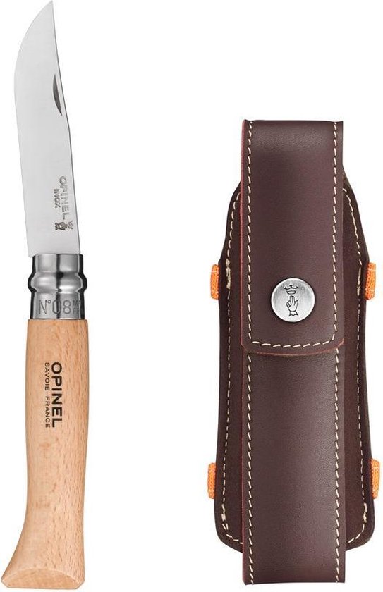 Opinel couteau de poche No. 7 Classic, Inox, longueur de la lame 8,0 cm