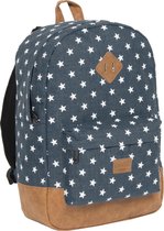 New-Rebels® Star Range - Rugzak - Rugtas - Stars - Blauw - 31x17x43cm
