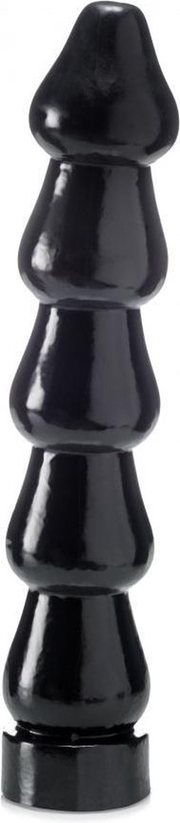 Goedkoopste XXLTOYS - Atlas - Large Dildo - Inbrenglengte 31 X 6 cm - Black - Uniek design Buttplug - Stevige Anaal plug - Made in Europe