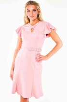 Voodoo Vixen Korte jurk -XL- Nessy Dust Pink Roze