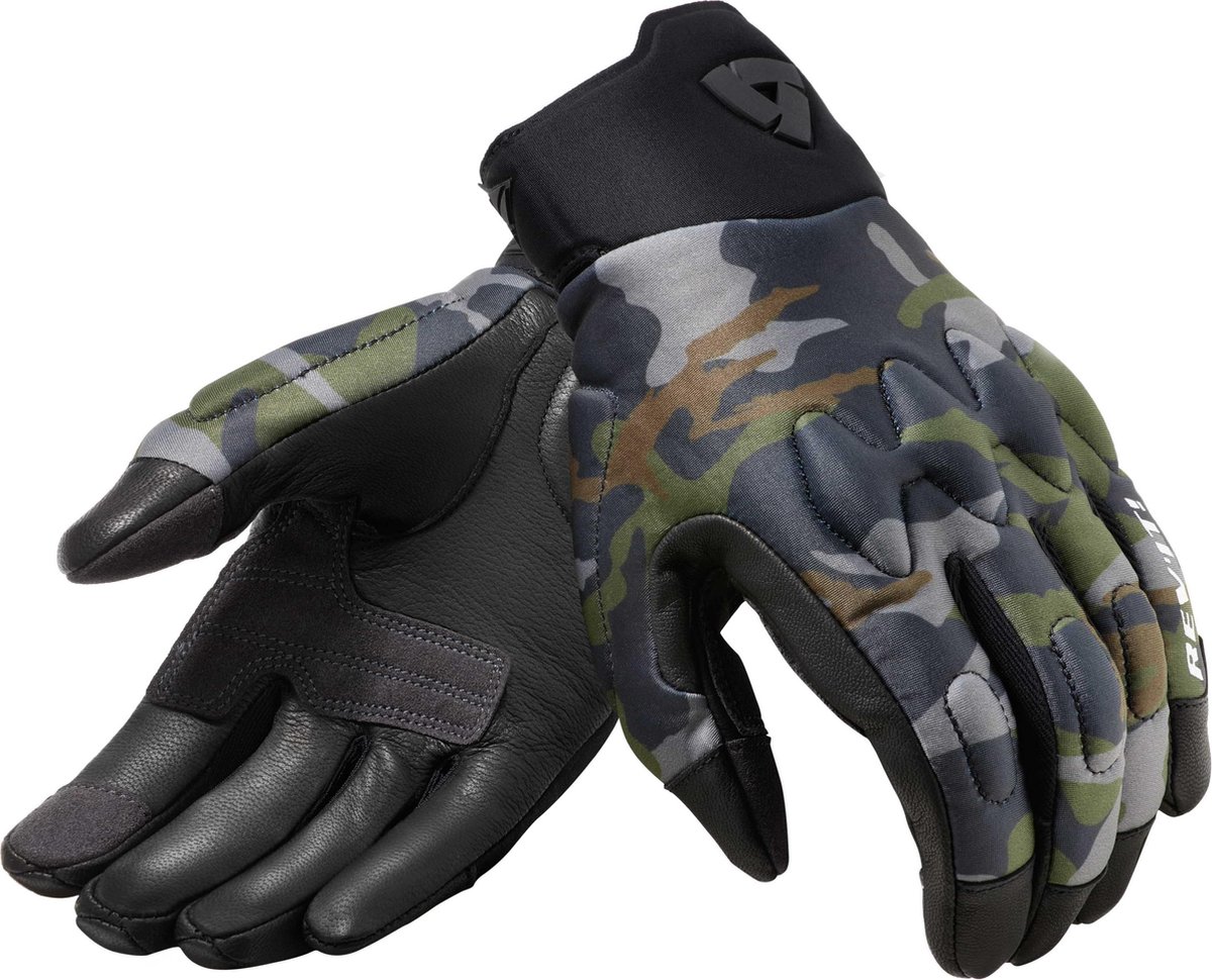 REV'IT! Spectrum Camo Dark Green Motorcycle Gloves XL - Maat XL - Handschoen