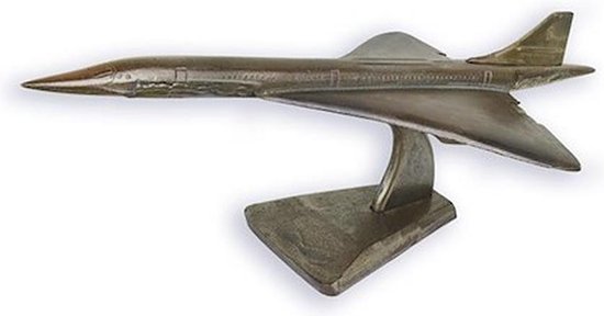 Bronzen beeld - vliegtuig - Concorde - 24,5cm hoog