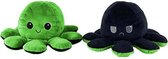 Octopus knuffel - Octopus knuffel mood - octopus knuffel omkeerbaar - reversible - emotieknuffel - mood knuffel - Zwart Groen - TikTok