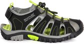 Regatta Sandalen - Maat 30 - Unisex - zwart/grijs/lime groen