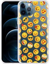 Geschikt voor Apple iPhone 12 Pro Hoesje Emoji - Designed by Cazy