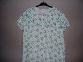 Dames nachthemd Fine woman gebloemd groen XXXL