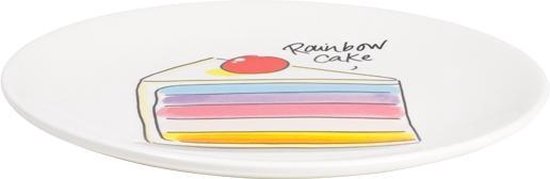 Blond Amsterdam – Even Bijkletsen - Cake Plate Rainbow -18 Cm - Blond Amsterdam