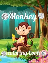 Monkey coloring book