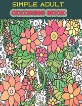 Simple Adult Coloring Book