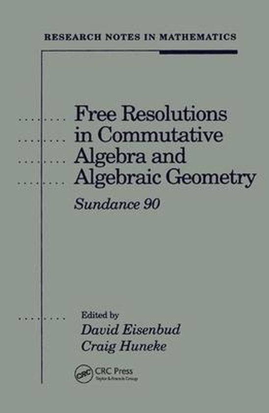 Resolution Math Research Notes in Mathematics- Free Resolutions in Commutative Algebra ...
