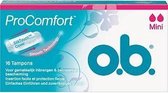 O.B. ProComfort Mini Dynamic Fit Tampons - 16 stuks
