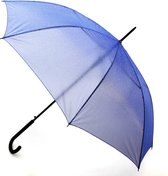 Parapluie long Vogue bleu opaque à pois & brillants
