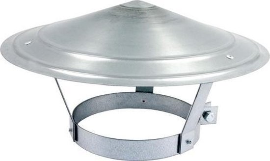 Regenkap RVS Ø 148-154mm verstelbaar