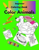 beginner Coloring Book Color Animals