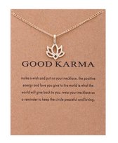 Akyol - Vriendschapsketting met karma hangertje - Goudkleurig - Karma - vriendschap- Geluks ketting - leuk cadeau om te geven of te krijgen