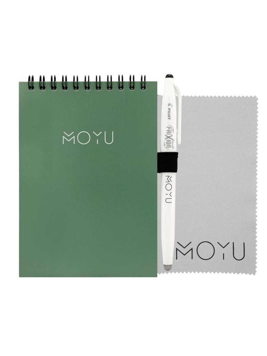 MOYU Notepad A6 (2.0) - Hardcover - Go Green - Uitwisbaar Notitieboek - Duurzaam Steenpapier