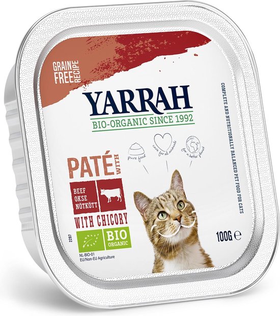 Yarrah Bio Kattenvoer Paté Rund - Kip 100 gr