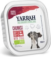 Yarrah Hondenvoeding - Kip/Rund - Honden natvoer - 150 g