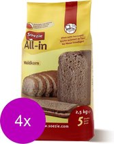 Soezie All-In Waldkorn-Brood - Bakproducten - 4 x 2.5 kg