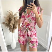 Just me playsuit bloemen roze one size