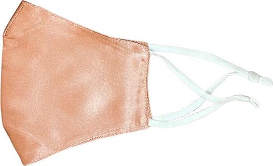 YOSMO - Zijden Mondkapje - kleur oud roze - 100% moerbei zijde - niet medisch - herbruikbaar