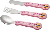 DISNEY Lot de 3 couverts Minnie Pink Girl