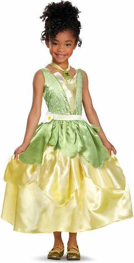 Tiana jurk prinses en de kikker - 98/104 (S) 3-4 jaar - verkleed kleedje  prinsessenjurk | bol.com